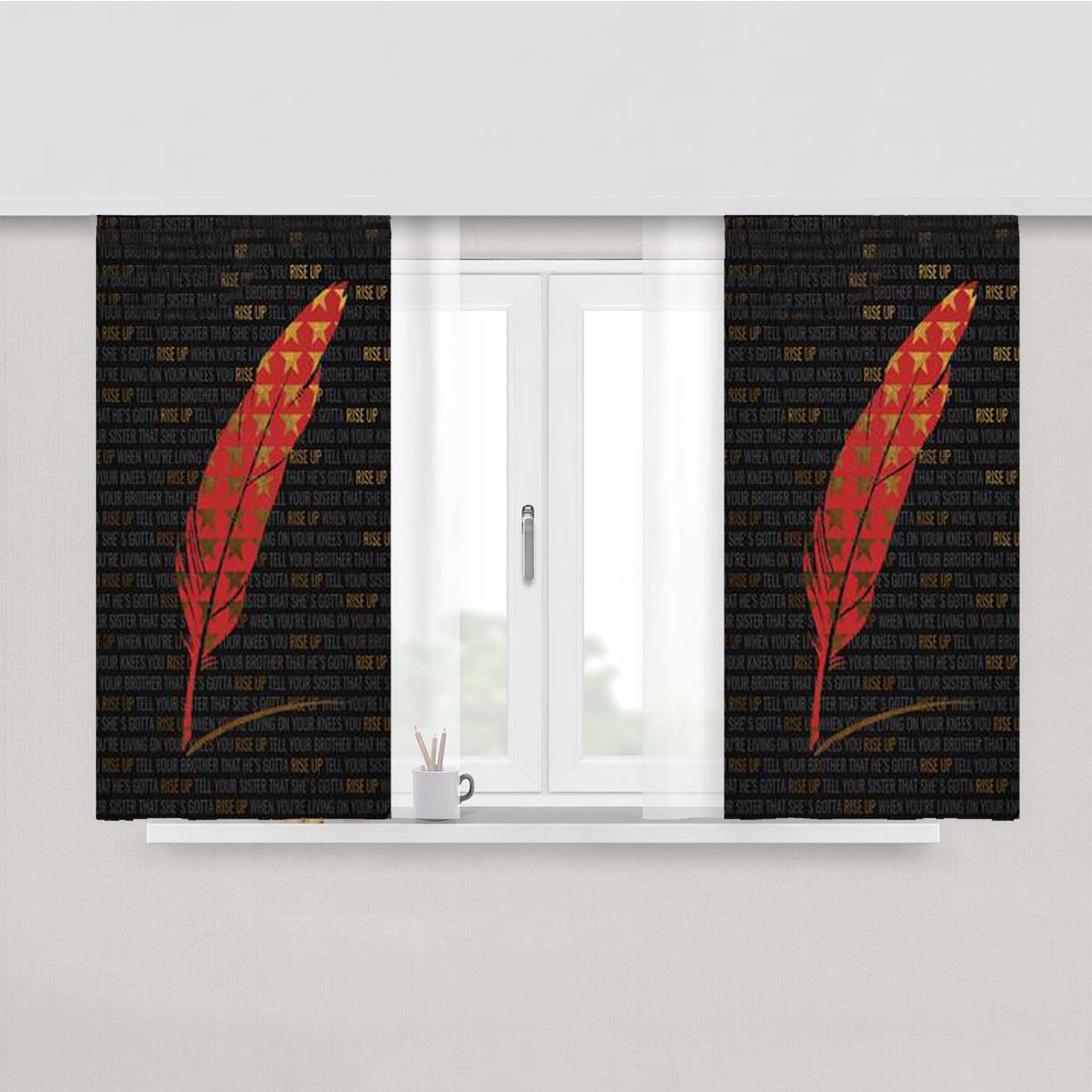 Hamilton Rise Up Fabric Window Curtains