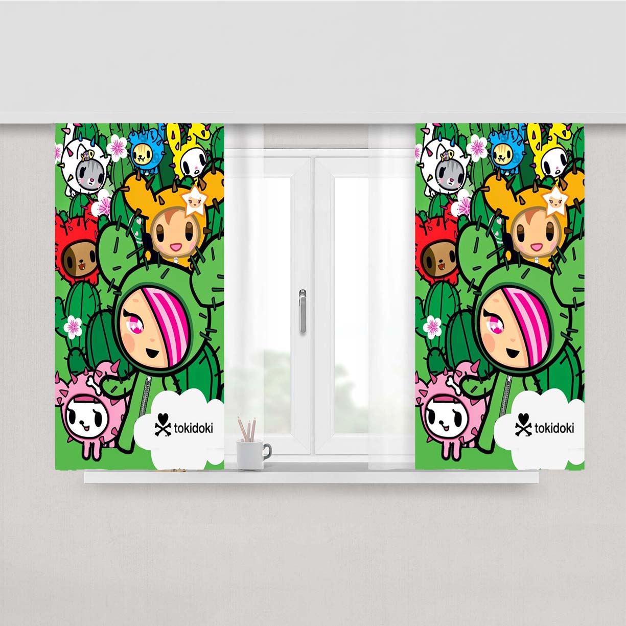 Hello Kitty Tokidoki Fabric Window Curtains