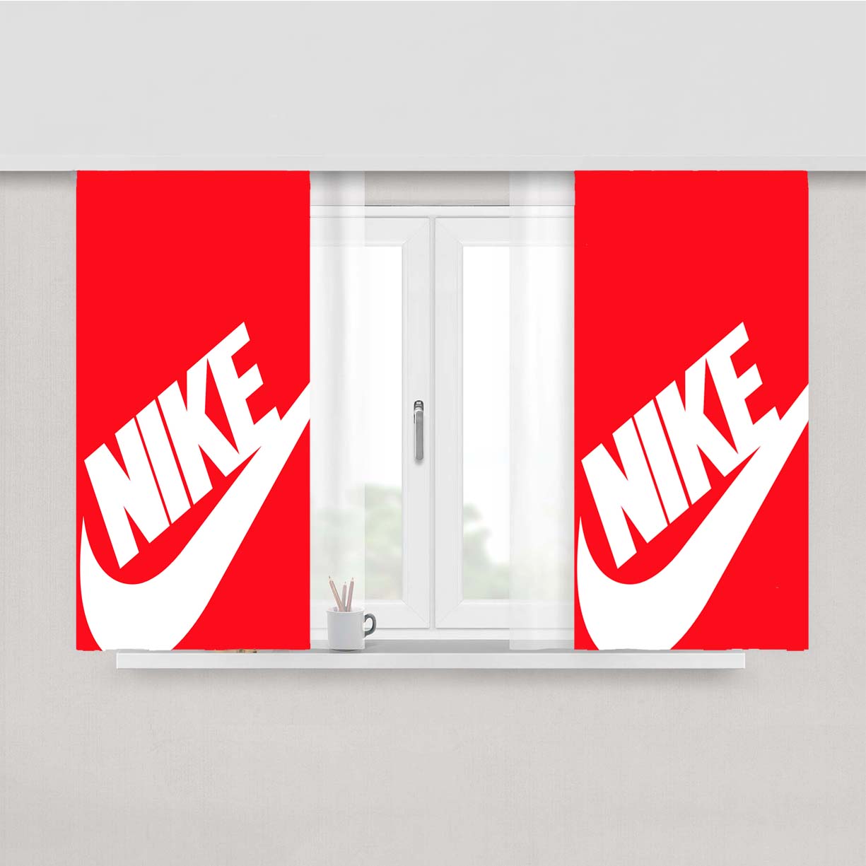 Iphone Nike Peach Skin Window Curtains