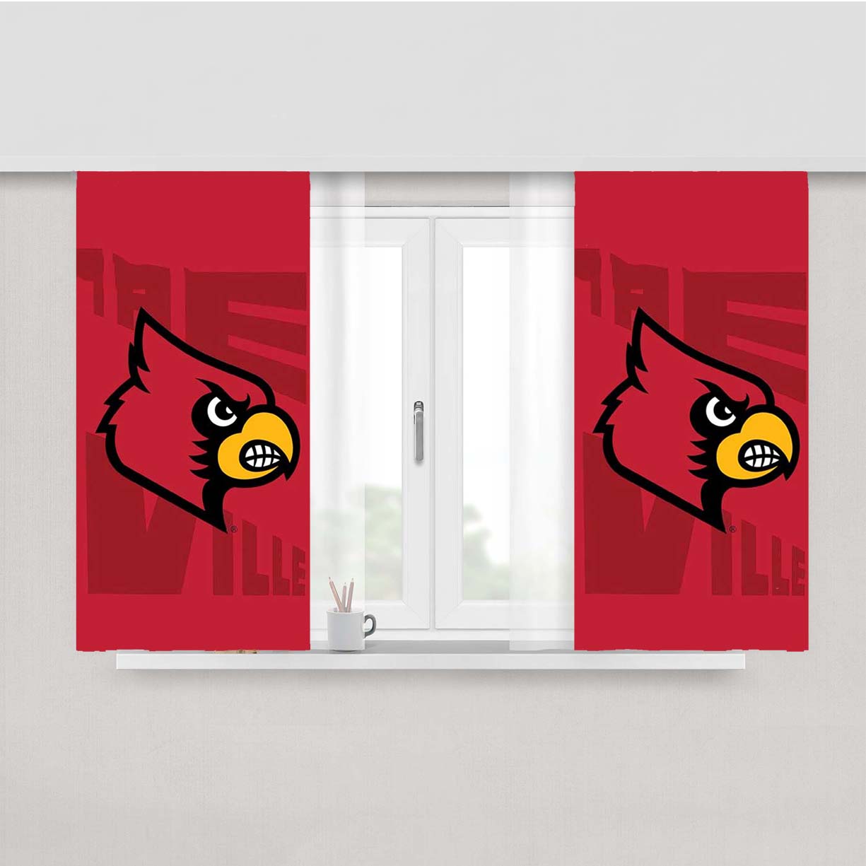 King Of The Ville Peach Skin Window Curtains
