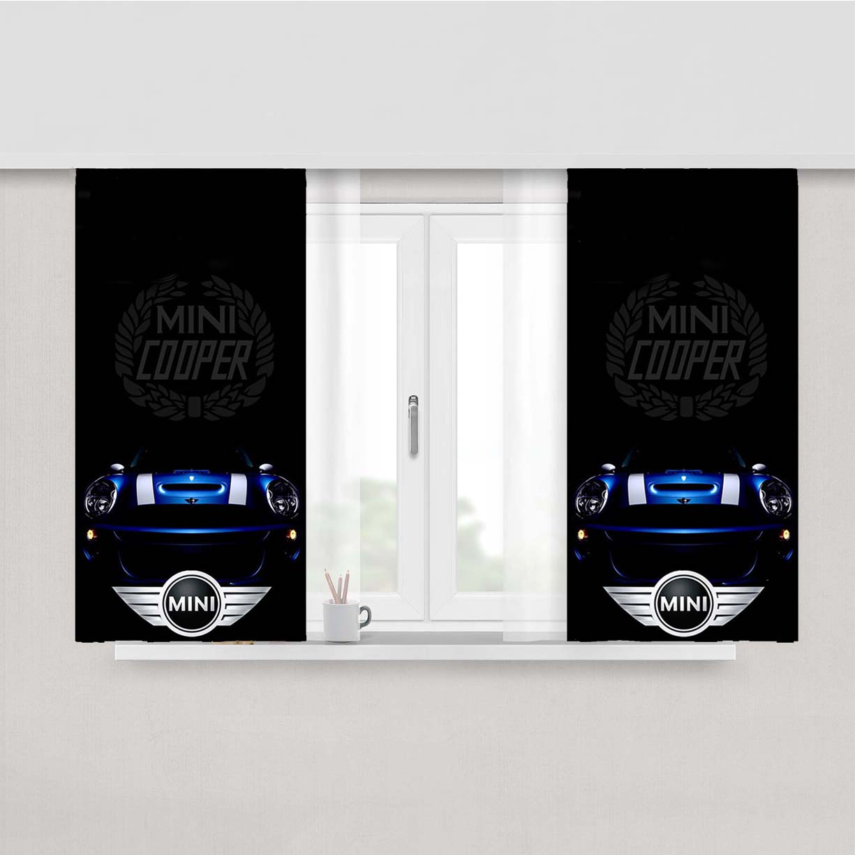 Mini Cooper 3 Peach Skin Window Curtains