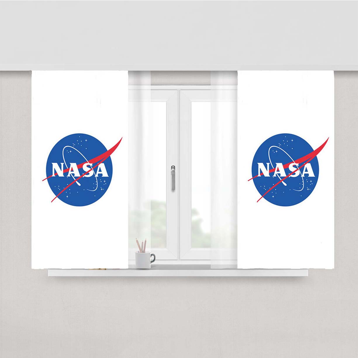 Nasa Peach Skin Window Curtains