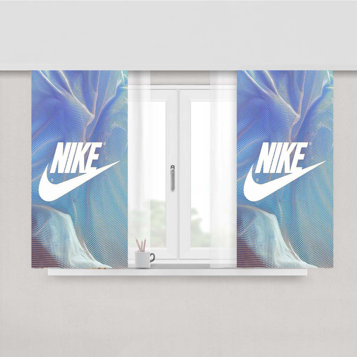 Nike Dry Fit Peach Skin Window Curtains