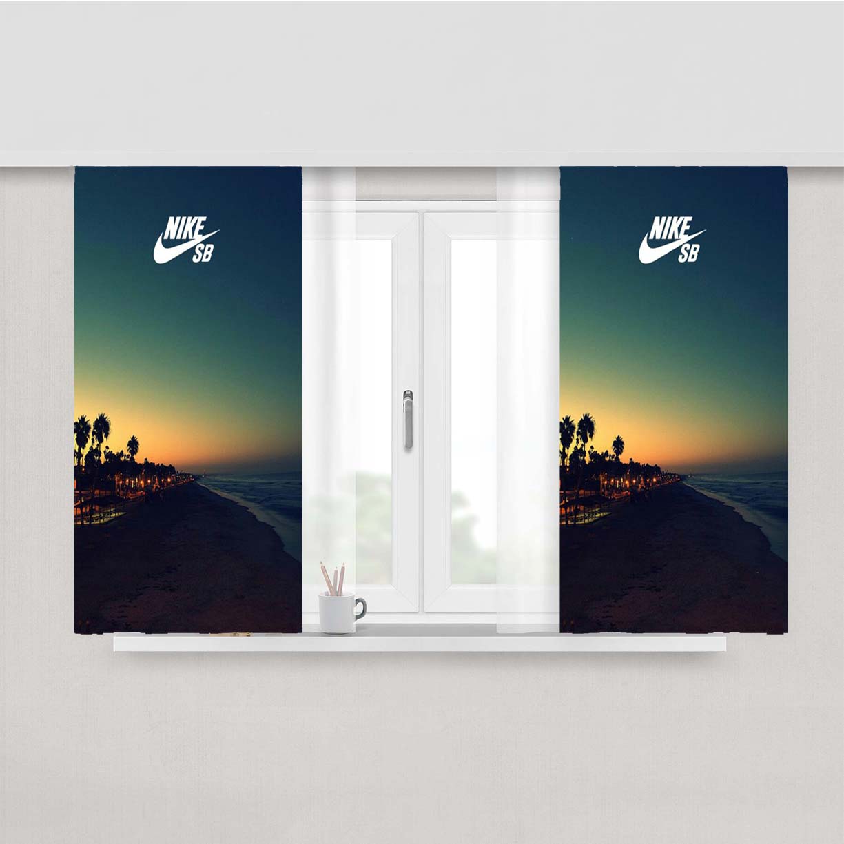Nike Sb Sea Island Peach Skin Window Curtains