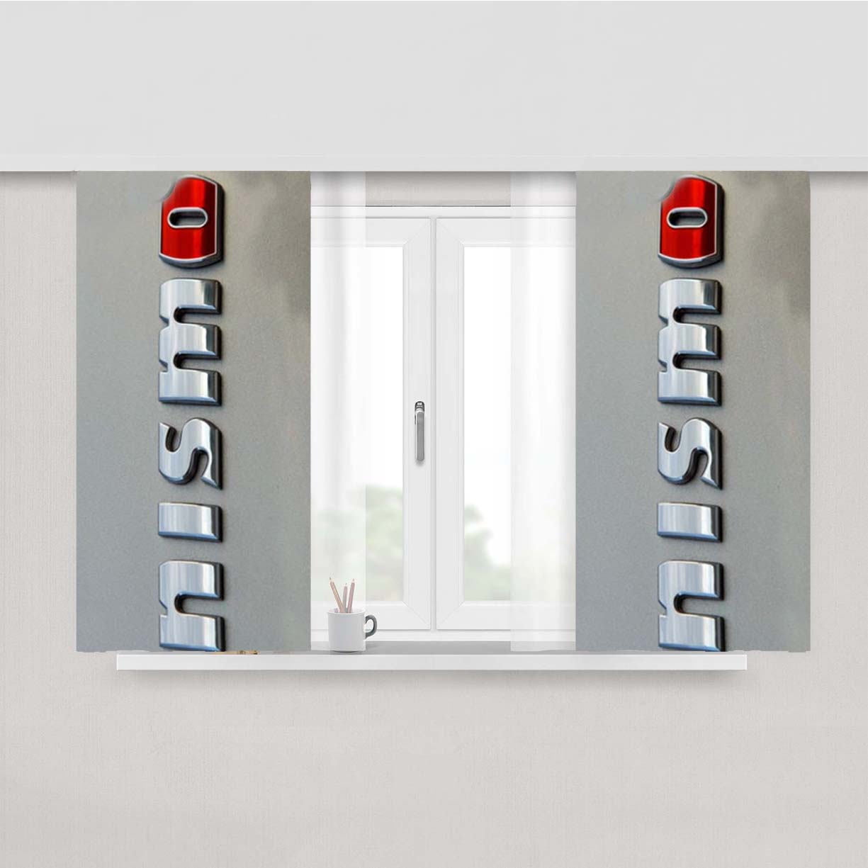 Nismo Peach Skin Window Curtains