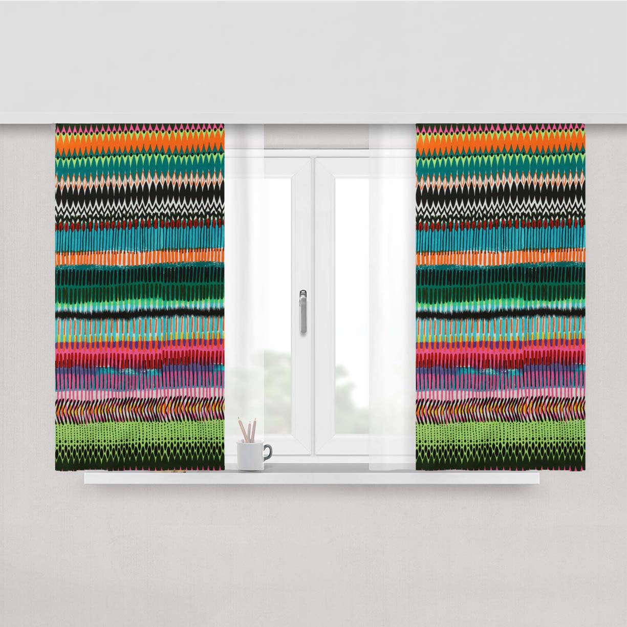 Pattern Colour Skin Know Peach Skin Window Curtains