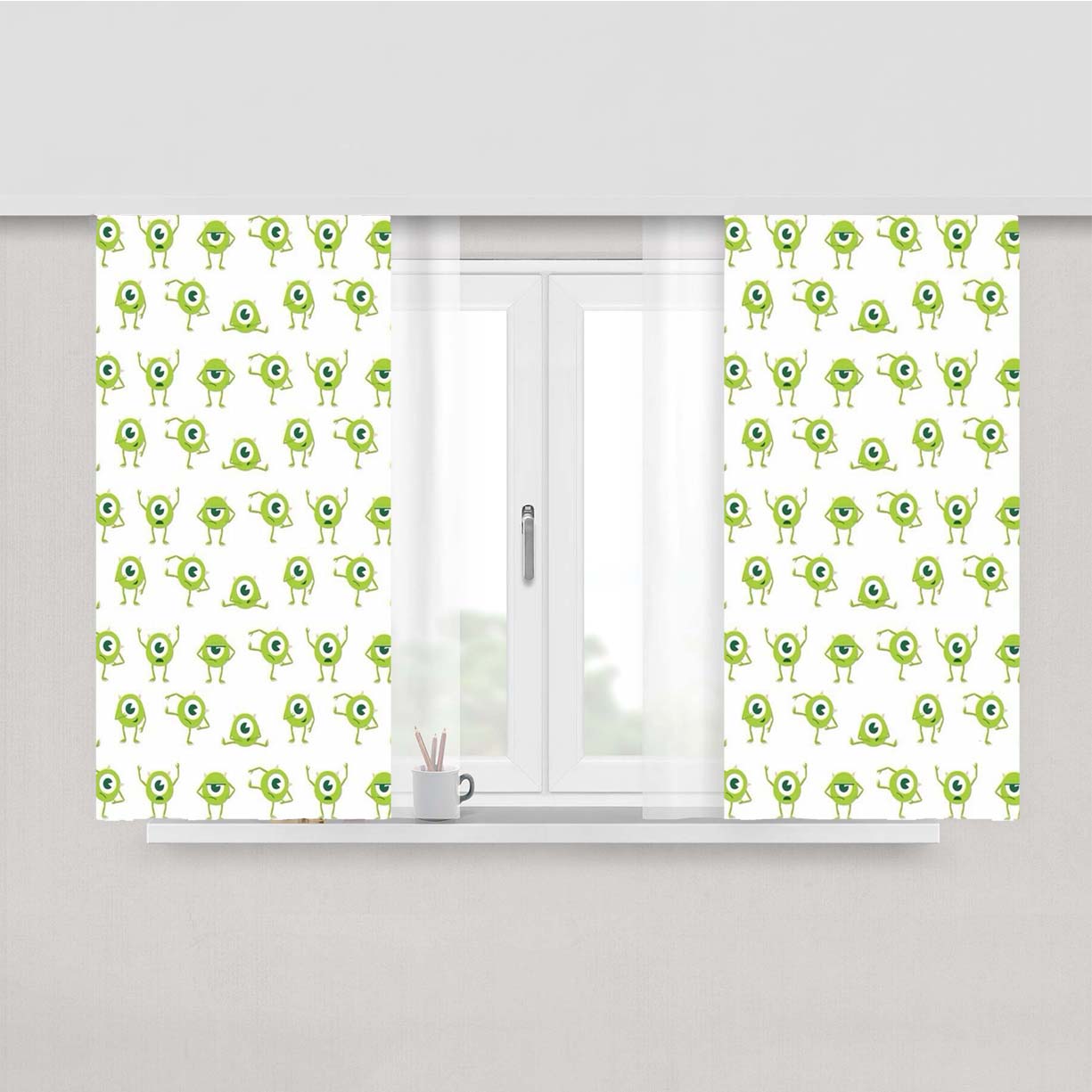 Pattern Monster Inc Peach Skin Window Curtains