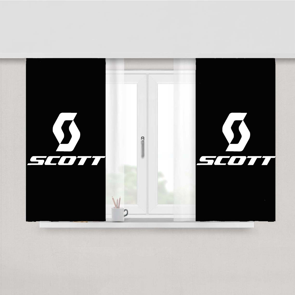 Scott Bicycle Sport Jersey Team Peach Skin Window Curtains