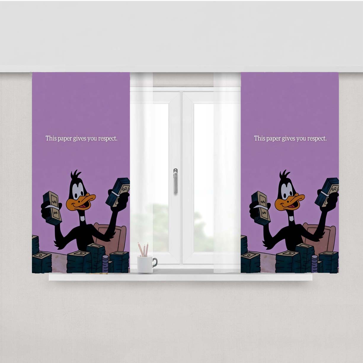 This Paper Give You Respect Peach Skin Window Curtains