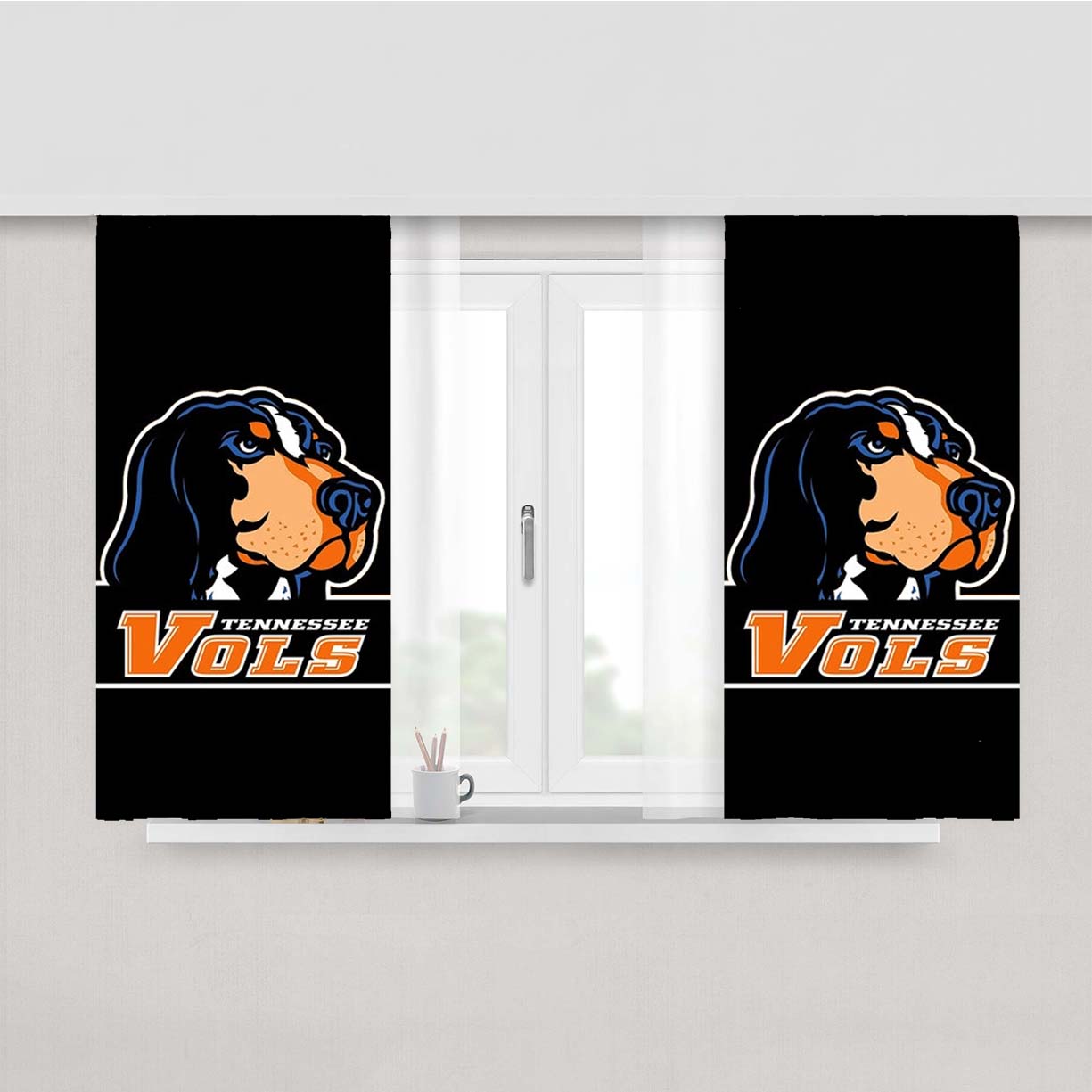 University Of Tennessee Ut Vols 2 Peach Skin Window Curtains