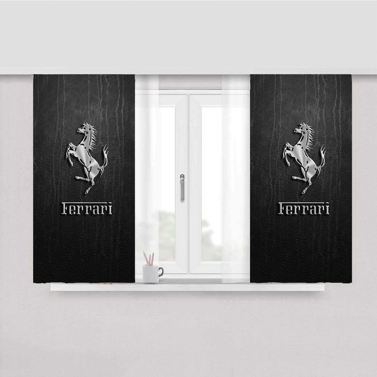 Vehicles Ferrari Mobile Wallpaper Peach Skin Window Curtains