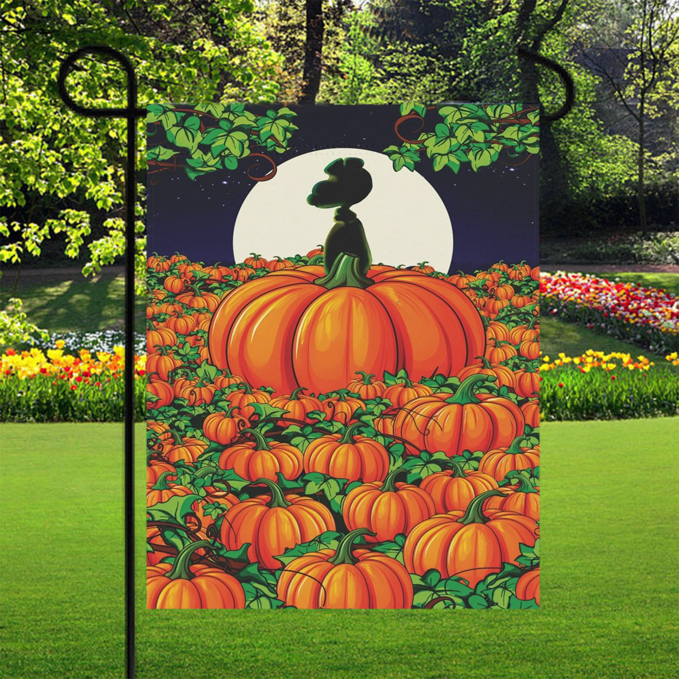 It'S The Great Pumpkin Snoopy Garden Flags Yard Outdoor Lawn 12 X 18