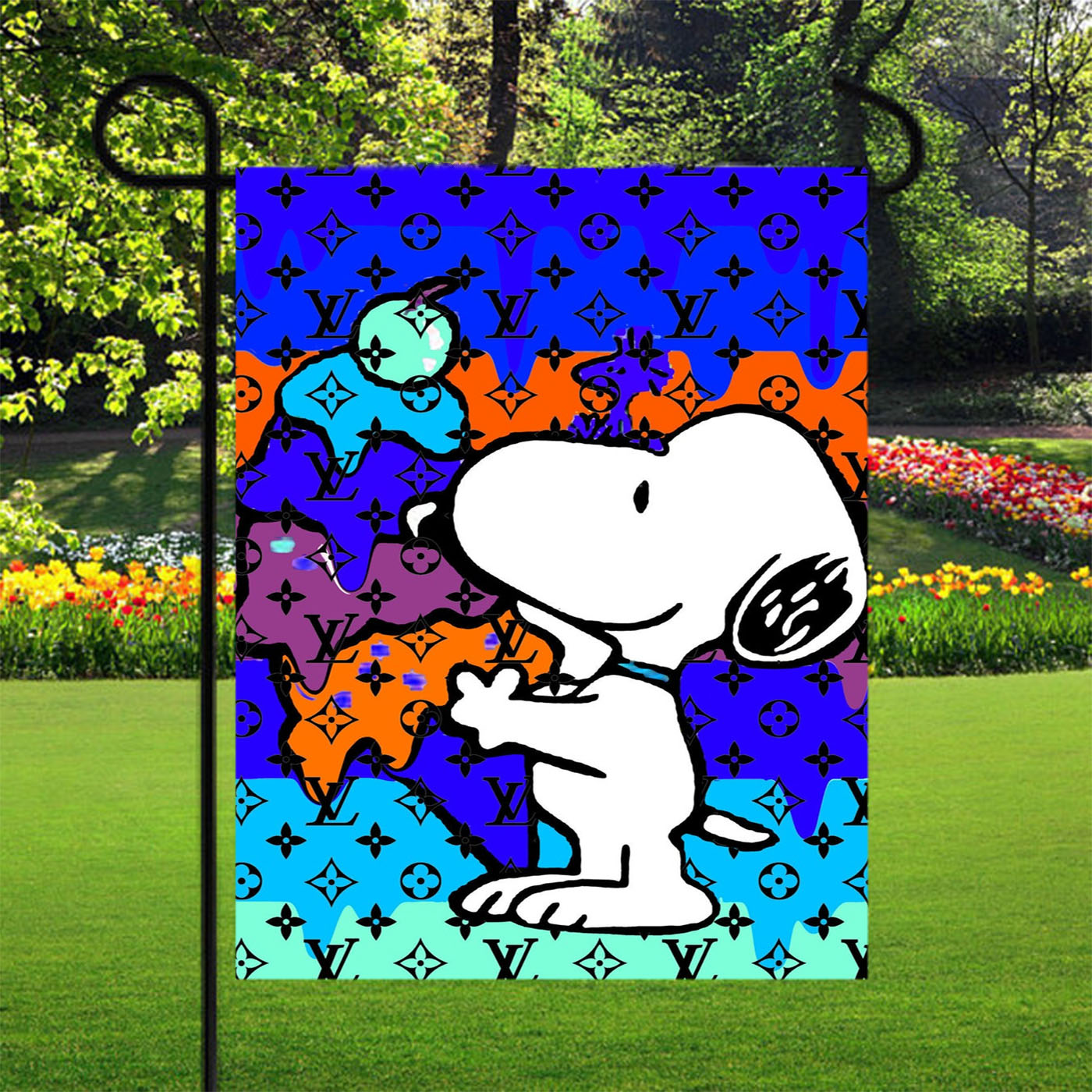 Snoopy Garden Flags Yard Outdoor Lawn 12 X 18