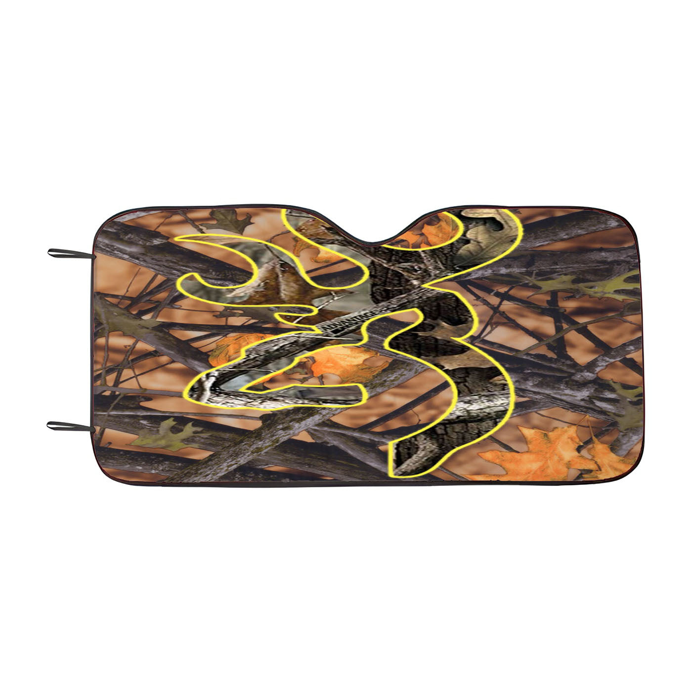 Love Browning Deer Camo Boy Car Auto Sun Shade Windshield Cover