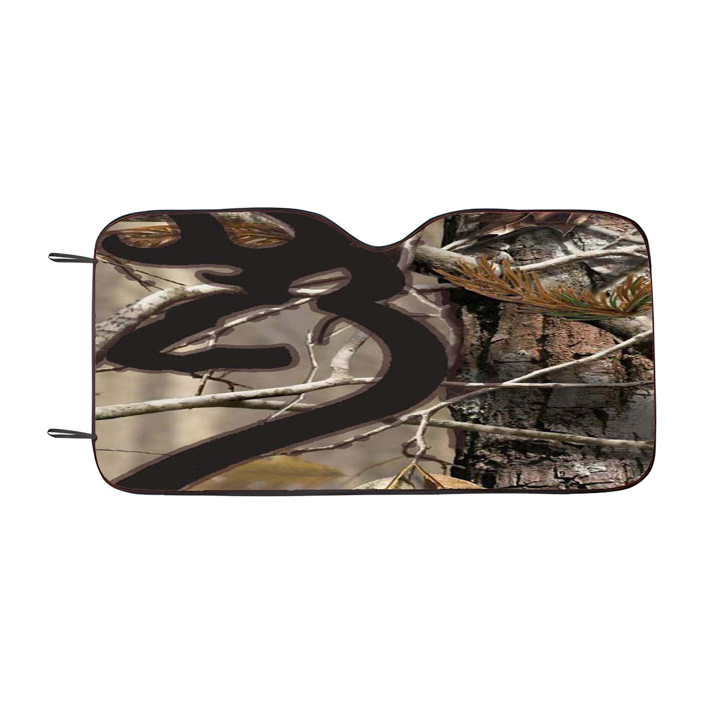 Love Browning Deer Camo Real Tree Couple Car Auto Sun Shade Windshield Cover