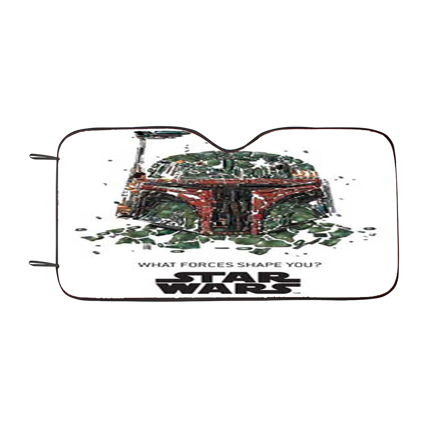 Star Wars Boba Fett Forces Shape Car Auto Sun Shade Windshield Cover