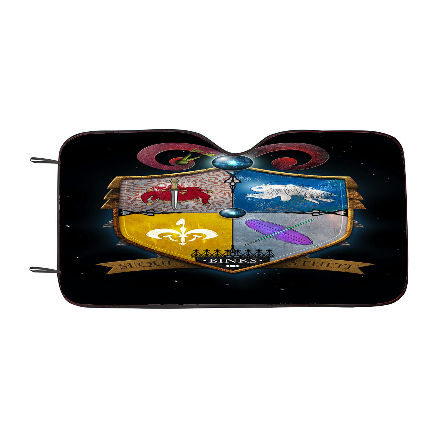 Star Wars Family Crest Binks Follow Fools Car Auto Sun Shade Windshield Cover