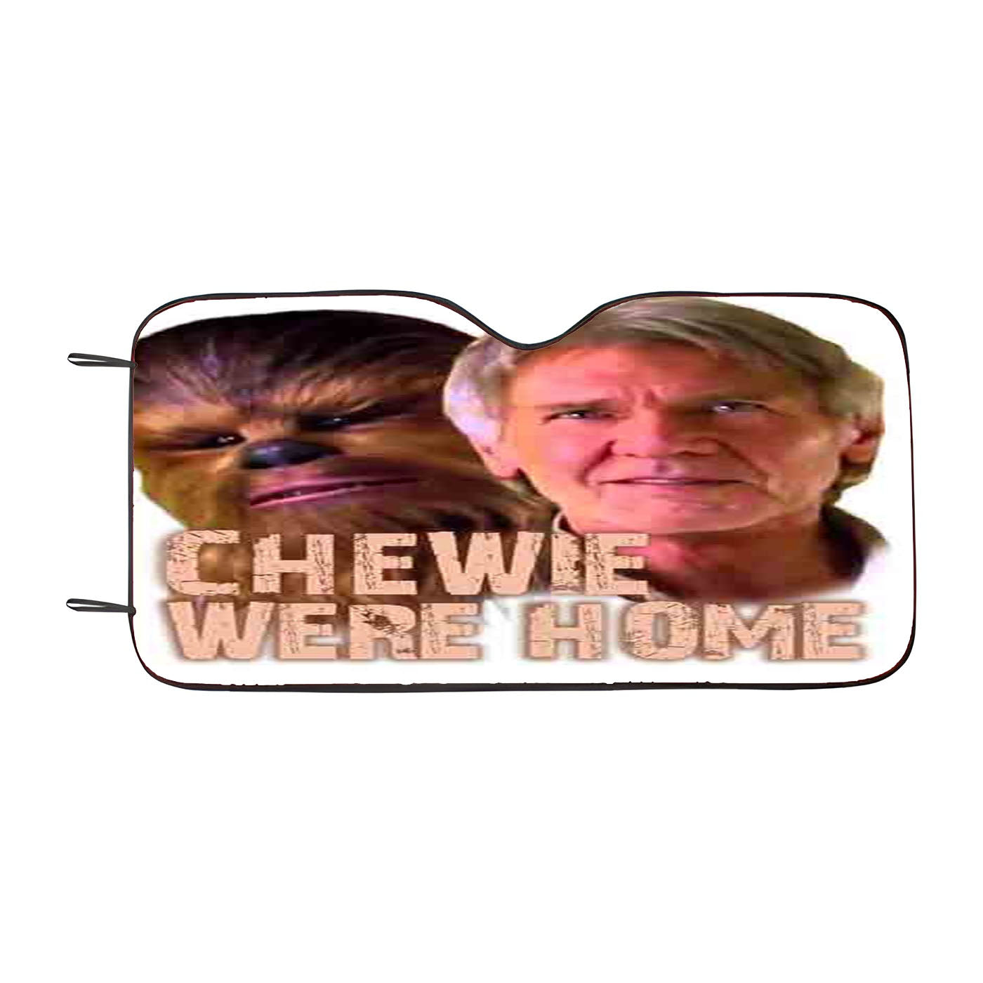 Star Wars The Force Awakens Chewie Were Home Han Solo Car Auto Sun Shade Windshield Cover