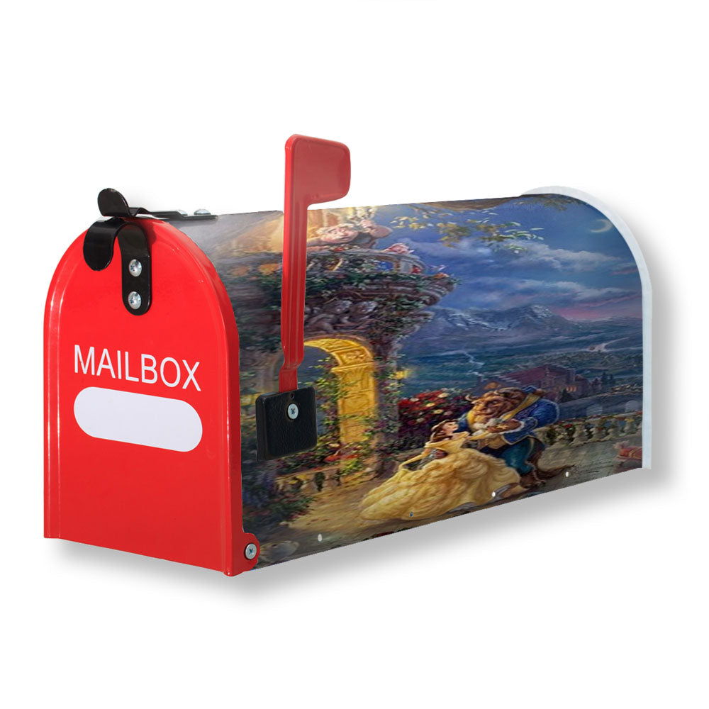 Beauty And The Beast Dancing In The Moonlinght Magnetic Mailbox Cover - 18.0" X 21.0"