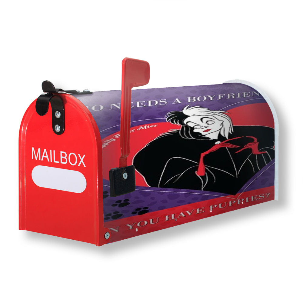 Cruella Who Needs A Boyfriend Magnetic Mailbox Cover - 18.0" X 21.0"