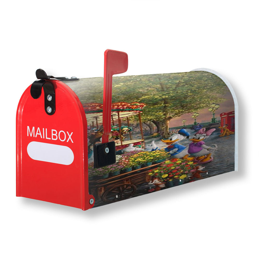 Disney Friends In London Magnetic Mailbox Cover - 18.0" X 21.0"