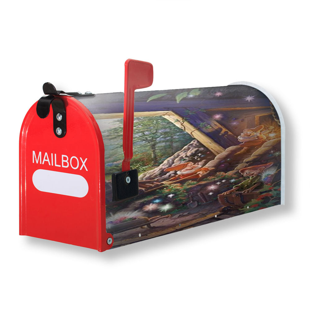 Grumpy And Dopey Seven Dwarfs Magnetic Mailbox Cover - 18.0" X 21.0"