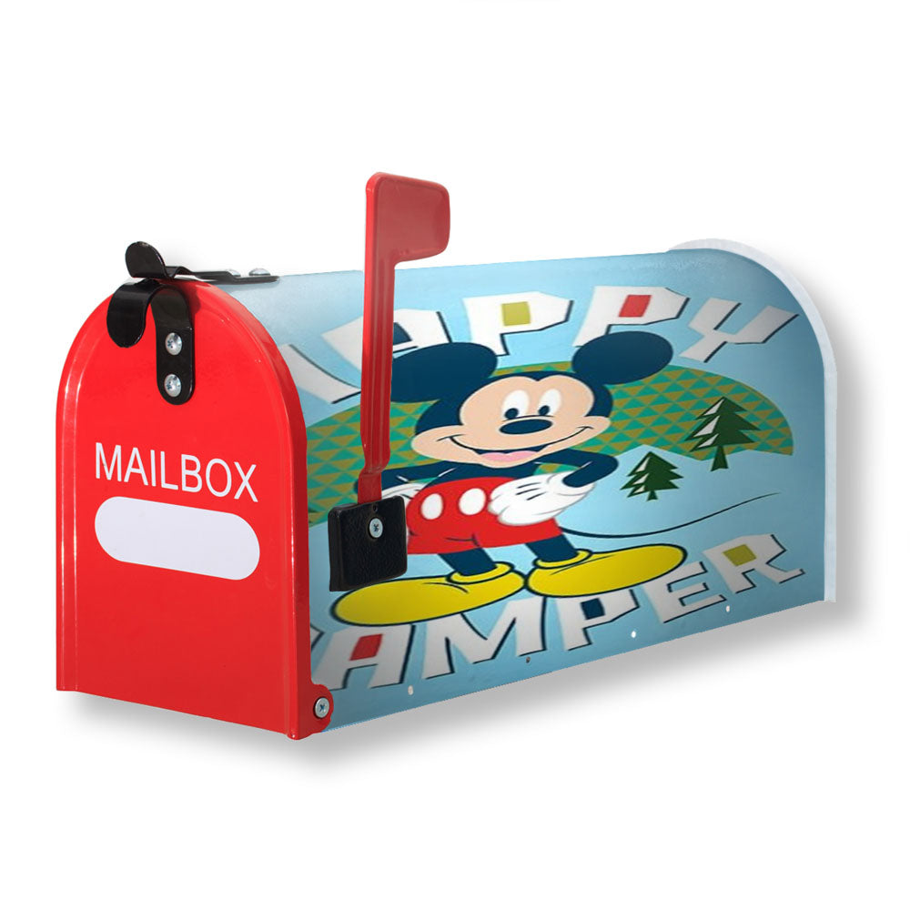 Happy Camper Mickey Magnetic Mailbox Cover - 18.0" X 21.0"