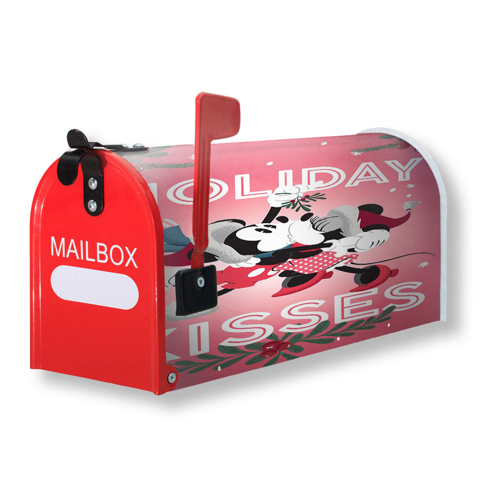 Holiday Kisses Mickey & Minnie Magnetic Mailbox Cover - 18.0" X 21.0"