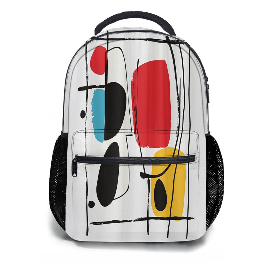 Abstract Art School Backpacks