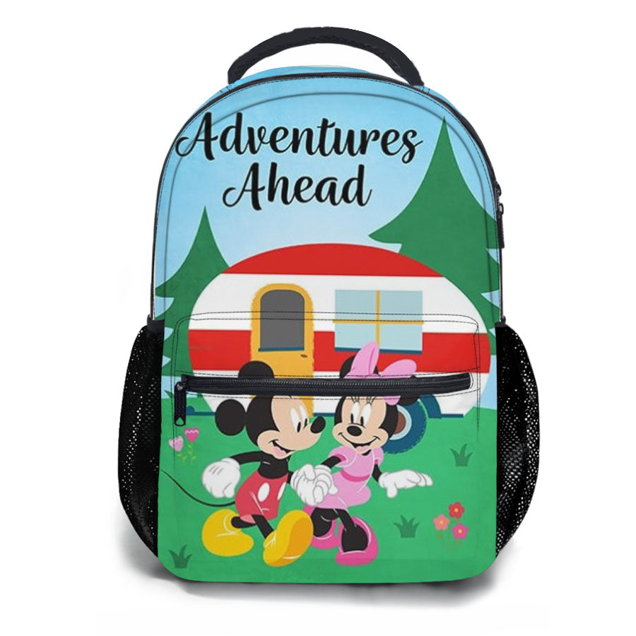 Adventures Ahead Camper Mickey And Minnie School Backpacks
