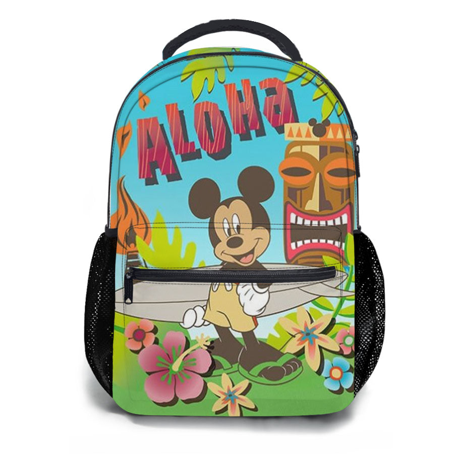 Aloha Tiki Mickey School Backpacks