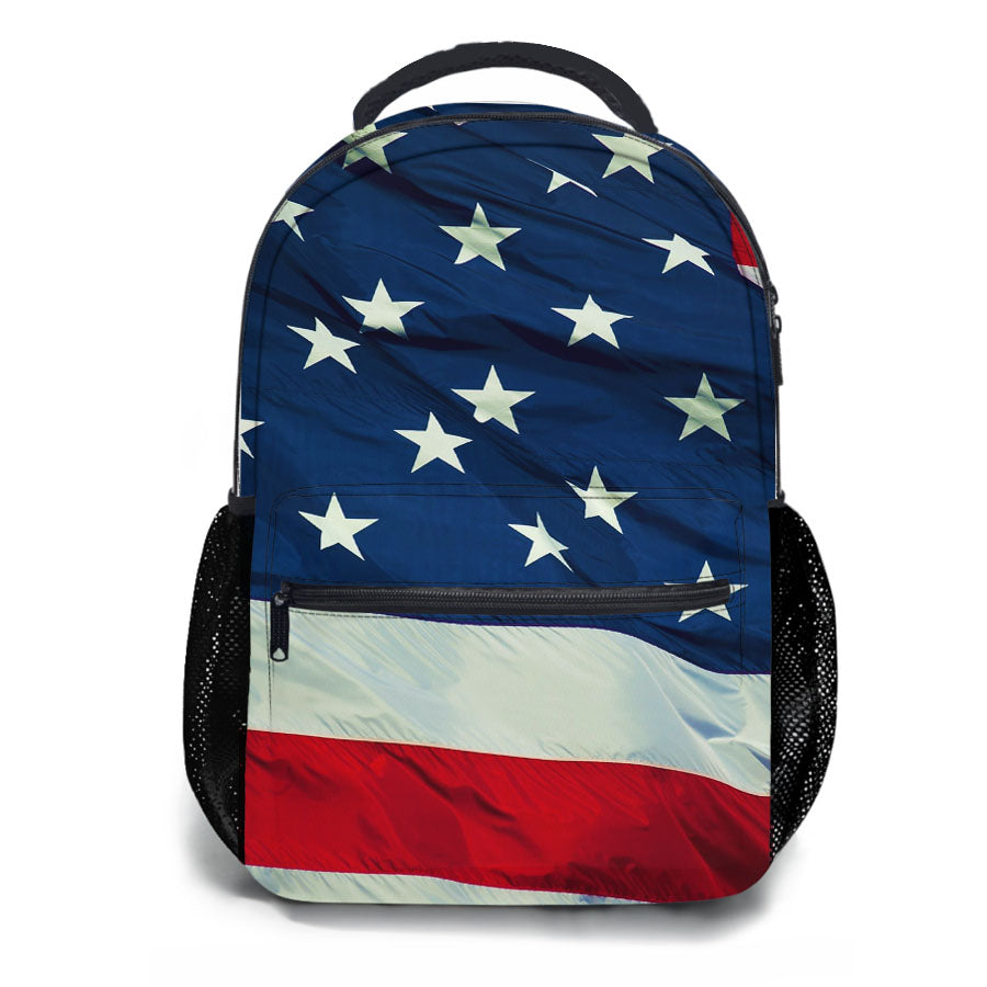 American Flag School Backpacks