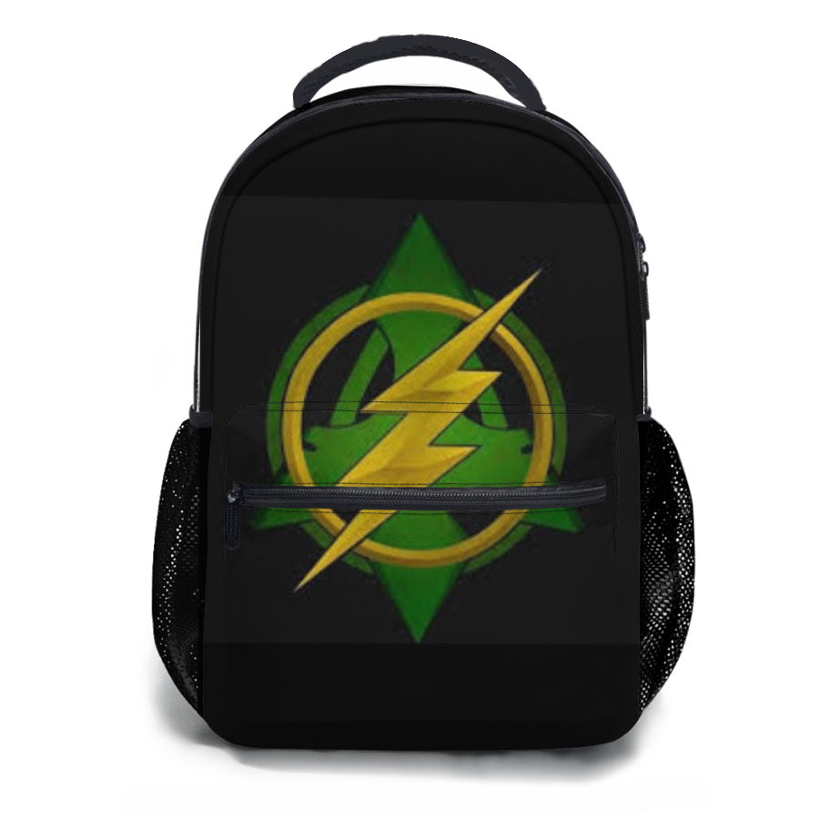 Arrow Vs The Flash Logo School Backpacks