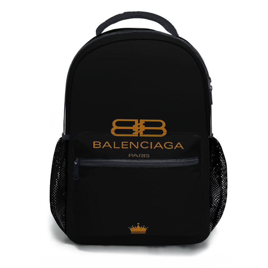 Balenciaga Paris Emblem School Backpacks