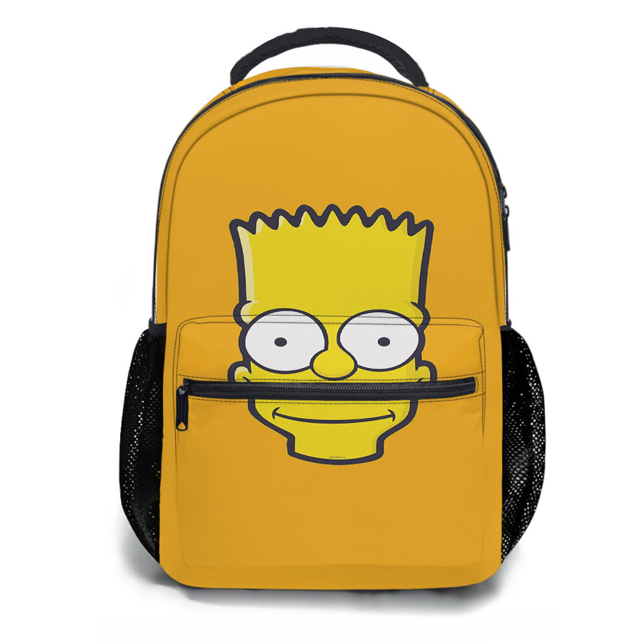 Bart Simpson Head Art School Backpacks