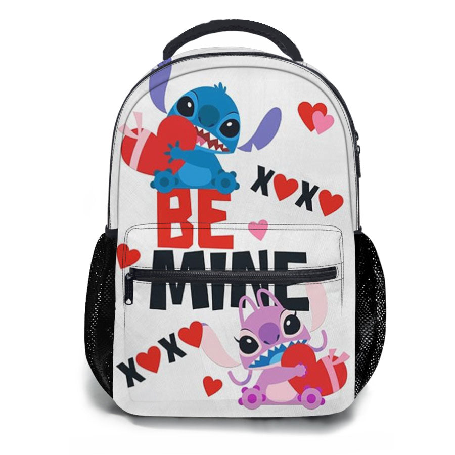 Be Mine Stitch & Angel School Backpacks