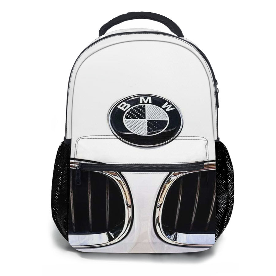 Bmw Car White Logo School Backpacks