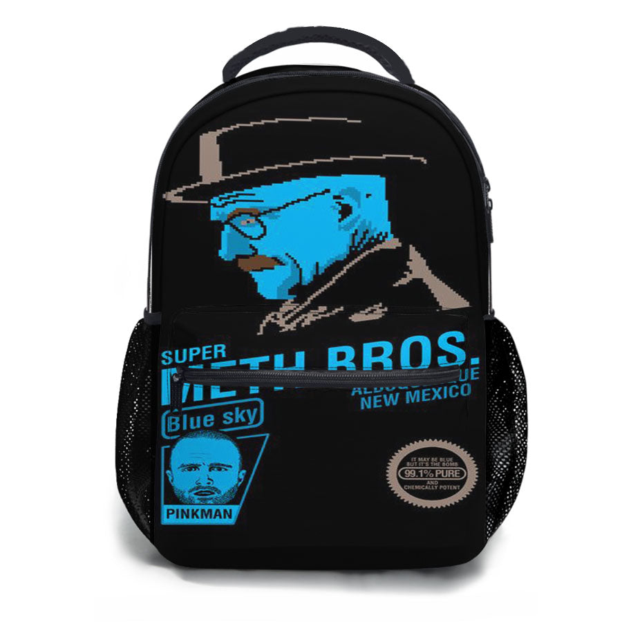 Breaking Bad Meth Bros Illustration School Backpacks