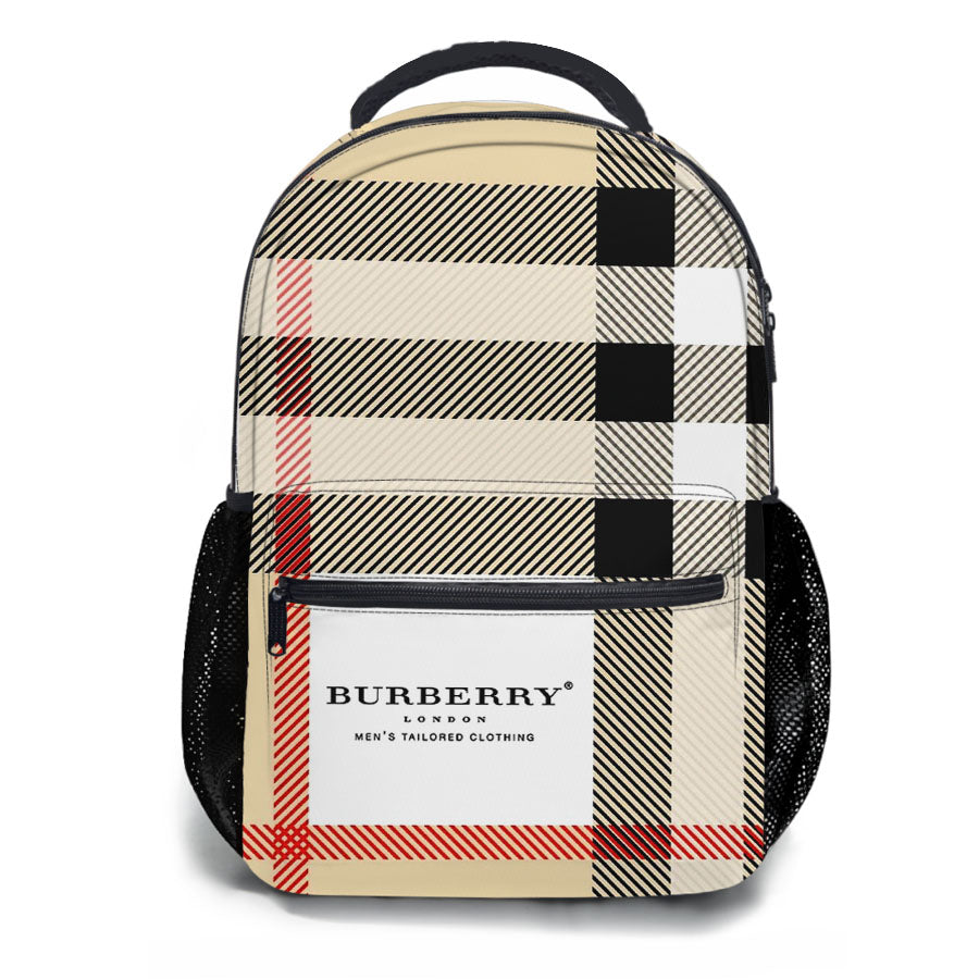 Burberry Pattern Square School Backpacks