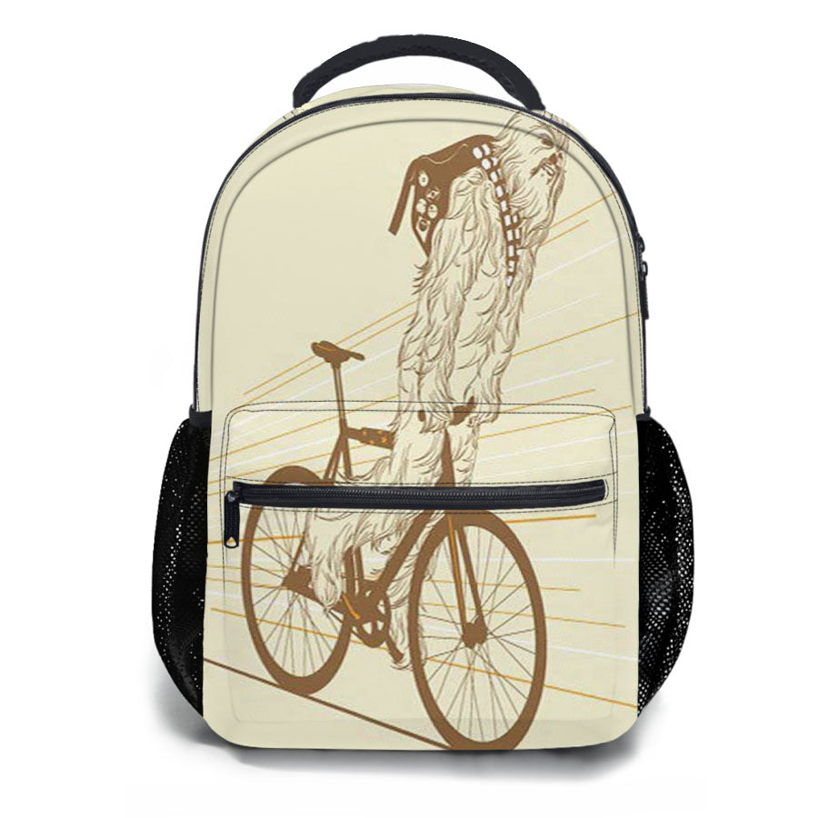 Chewbacca Biking Star Wars School Backpacks