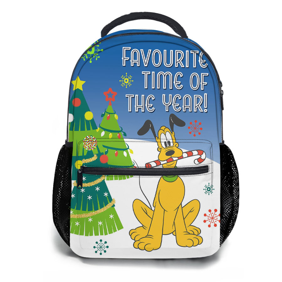 Christmas Bone Pluto School Backpacks