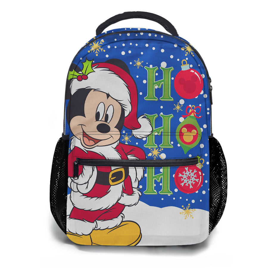 Christmas Disney Santa Mickey School Backpacks