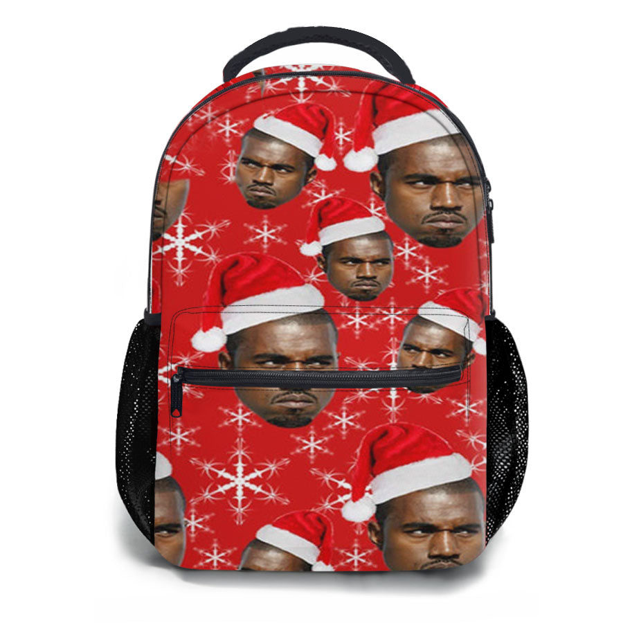 Christmas Kanye School Backpacks