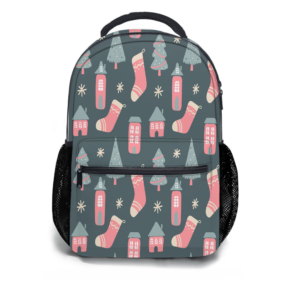 Christmas Patterns Set 07 School Backpacks