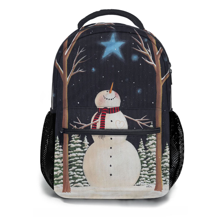 Christmas Snowman School Backpacks