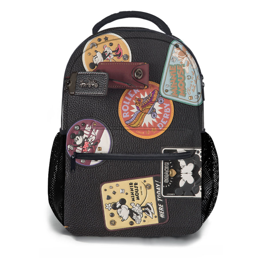 Coach Disney Patch Black Bag School Backpacks
