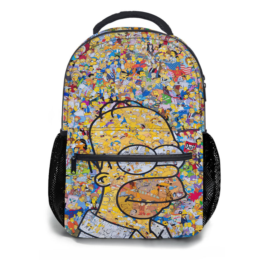 Collage Simpson School Backpacks