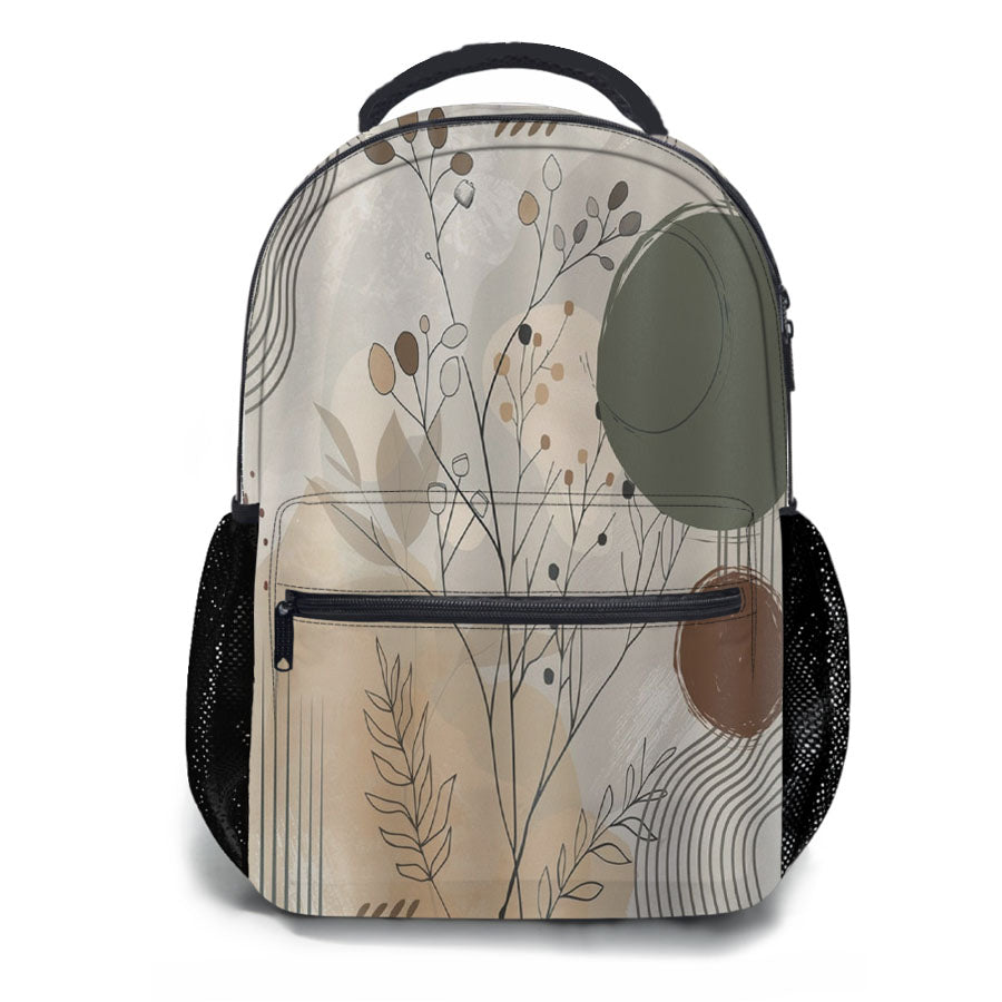 Creamy Beige School Backpacks