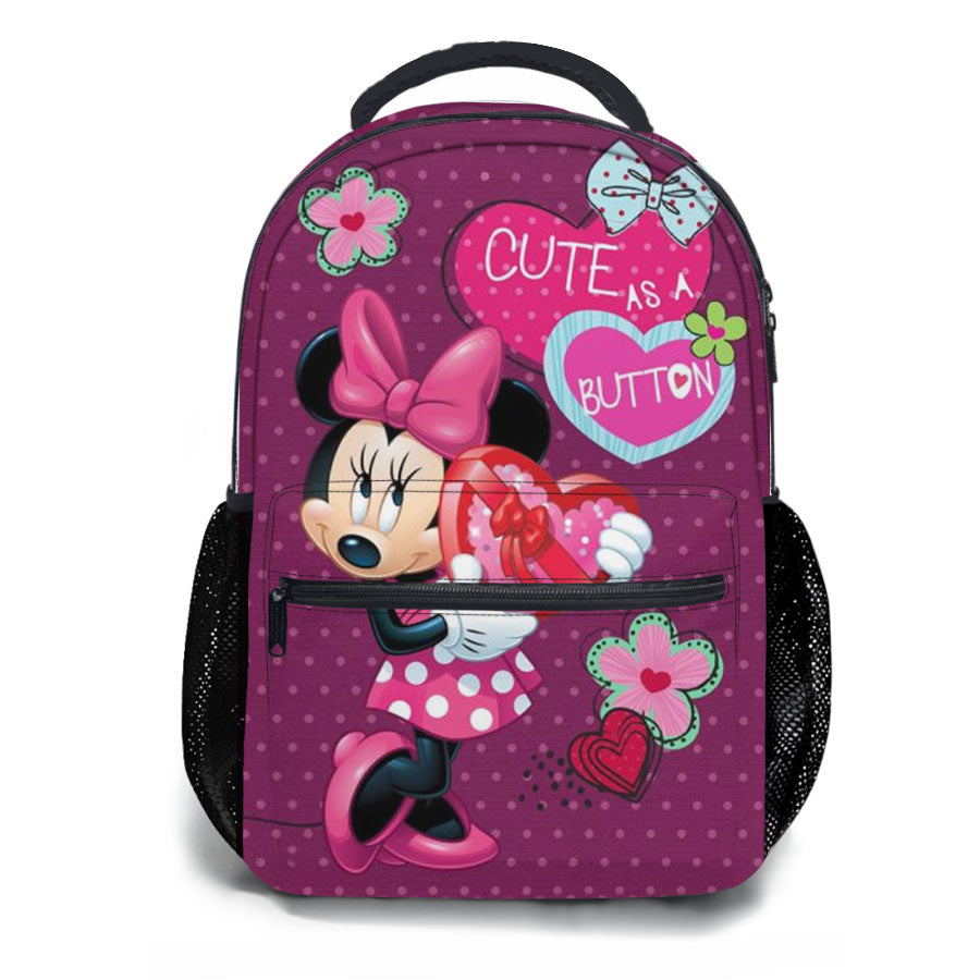Cute As A Button Minnie School Backpacks