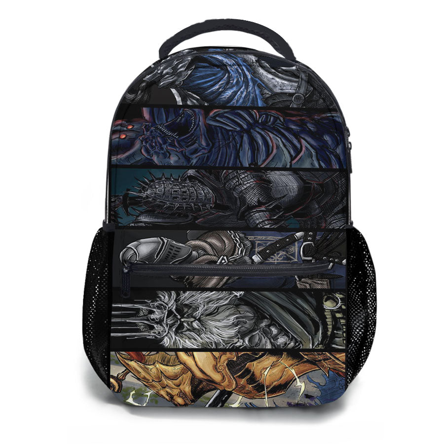 Dark Souls All Characters Art School Backpacks